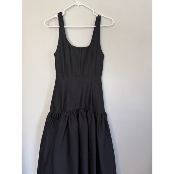 ALICE & OLIVIA Diana High Low Black Dress Sz 0 NEW $489 - Picture 9 of 16